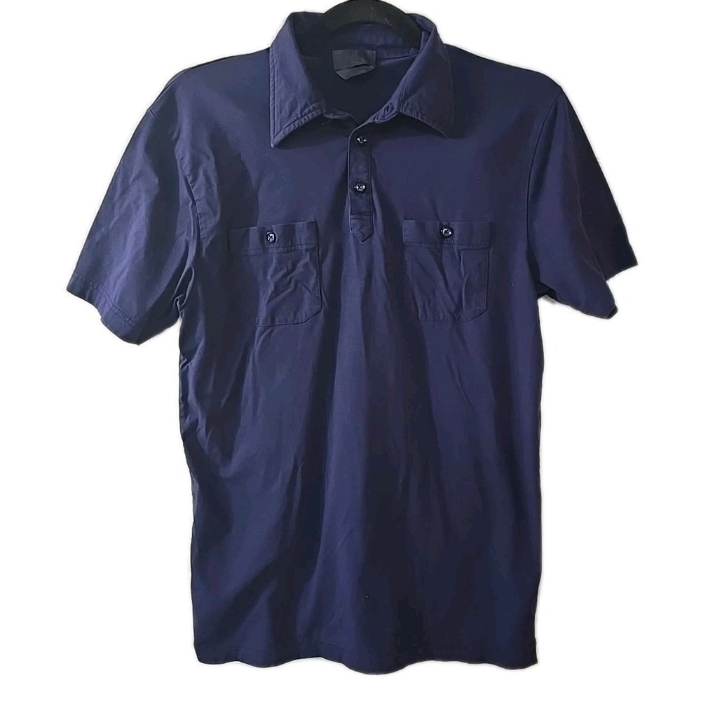G/Fore Polo Shirt Mens Medium Navy Blue Golf‎ Performance Stretch Lightweight